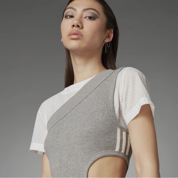 Adidas BLUE VERSION ONE SHOULDER CUT-OUT BODYCON DRESS - Picture 3 of 16